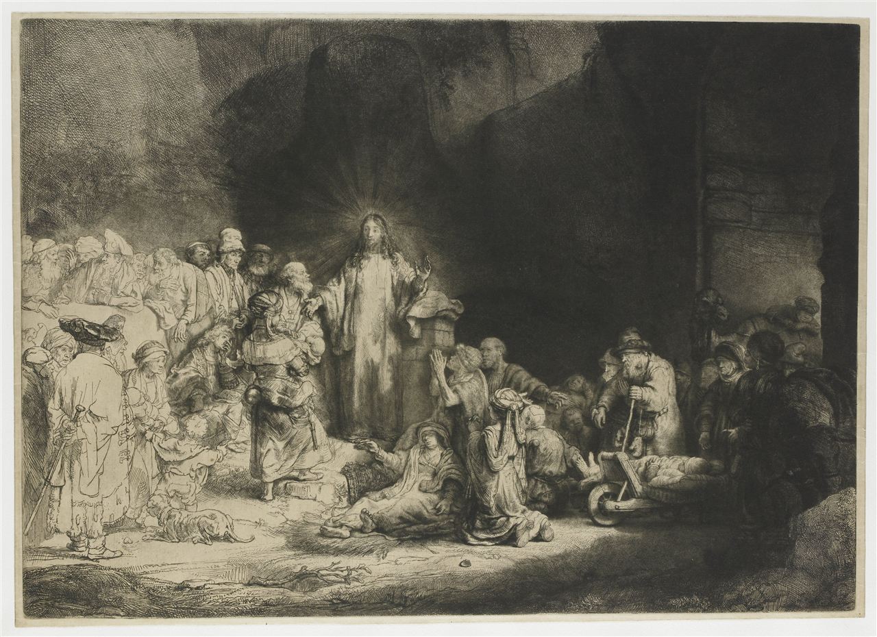 Rembrandt, Cristo che guarisce i malati (La stampa dei cento fiorini)